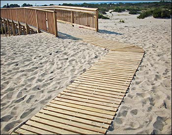 4' Wide Treated Pine Roll-Up Walkway