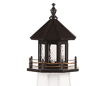 Wooden Vermillion Lighthouse Replica