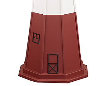 Wooden Vermillion Lighthouse Replica