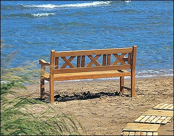 60" Teak Skipper Bench