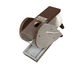 Treated Pine Owl Birdfeeder