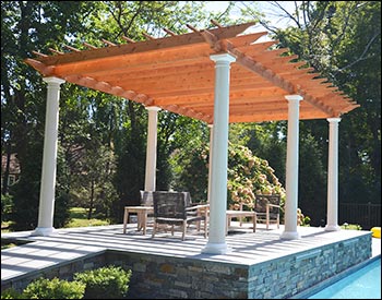 Red Cedar Free Standing Solace Pergola