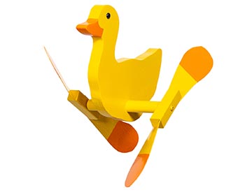 Yellow Duck Whirly Bird Spinner