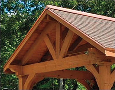 Rough Cut Cedar Grand Bay Gable Ramada