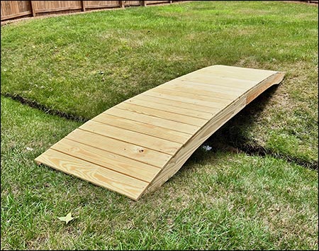 Treated Pine Fiore Plank Garden Bridge