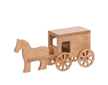 Maple Large Horse and Buggy