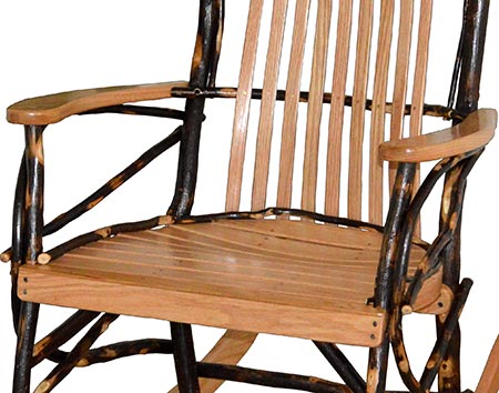 Hickory 9-Slat Rocker