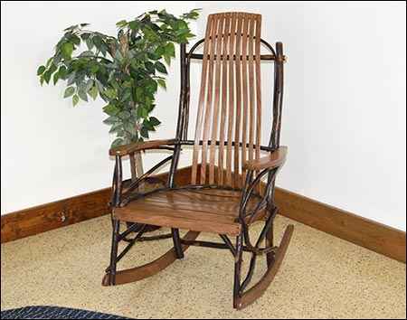 Hickory 9-Slat Rocker