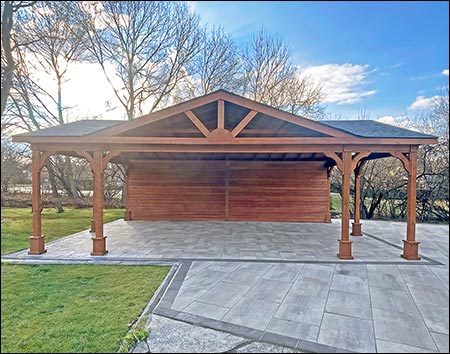 Rough Cut Cedar Herrington Gable Ramada