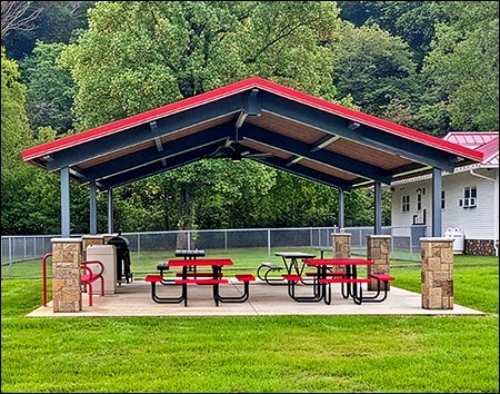 Steel Frame Single Roof Savannah (Rectangle) Pavilions