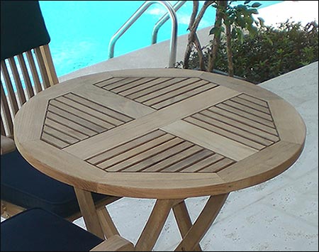 30" Teak Table and Sailor Chair Set