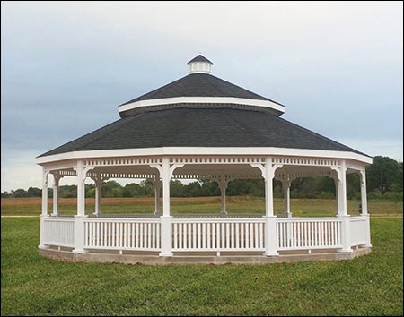 Treated Pine Double Roof Dodecagon Gazebos