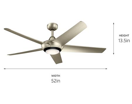 52" Knap LED Ceiling Fan