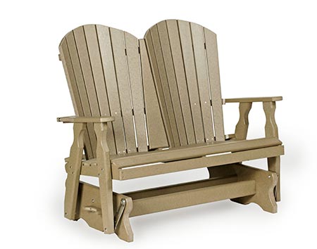 Poly Lumber 4 Pc. Adirondack Style Glider Set