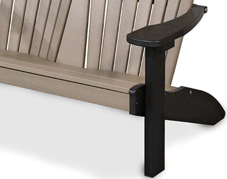 Poly Lumber 4 Adirondack Bench