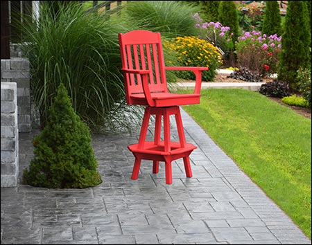 Poly Lumber Classic Swivel Bar Chair