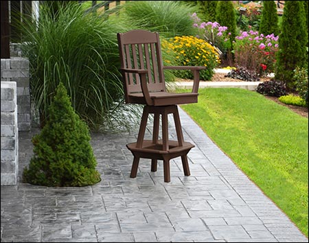 Poly Lumber Classic Swivel Bar Chair