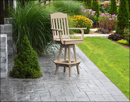 Poly Lumber Classic Swivel Bar Chair