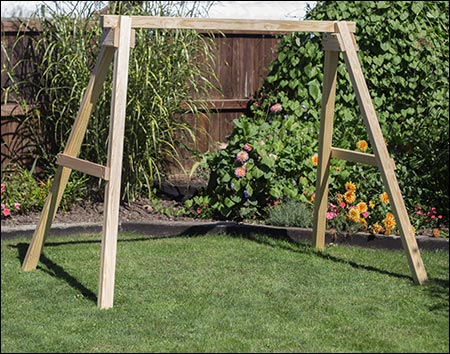 4 X Post Treated Pine A Frame Swing Stand - Patio Post Swing Lounge Chair