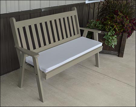 Southern Yellow Pine Traditional English Garden Bench