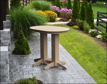 Poly Lumber Oval Bar Table