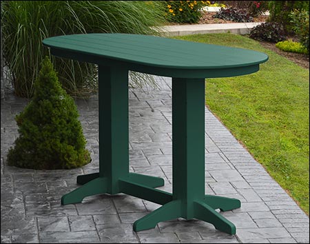 Poly Lumber Oval Bar Table