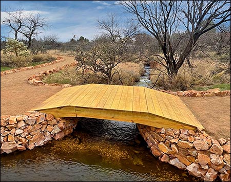 No Rail Pedestrian Trail Bridge