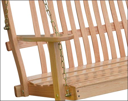 Bent Oak Porch Swing