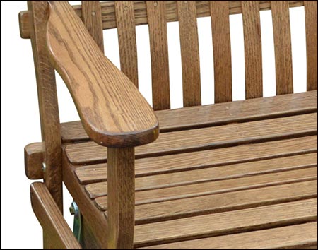 Bent Oak Glider Chair