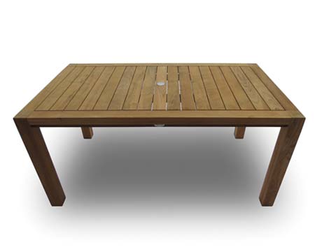 63" Teak Comfort Table w/ 6 Sailmate Chairs