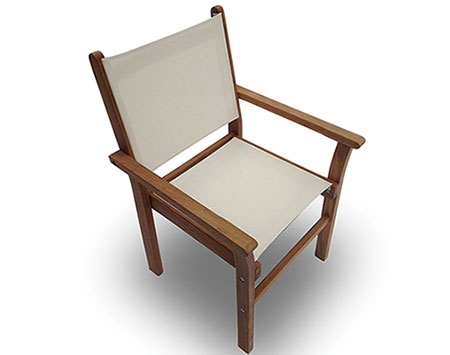 96" Teak Comfort Table and Captiva Chair Set