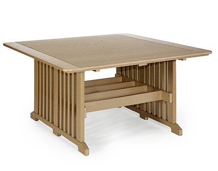 Poly Lumber 72" Square Table