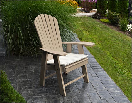 Poly Lumber Upright Adirondack Chair