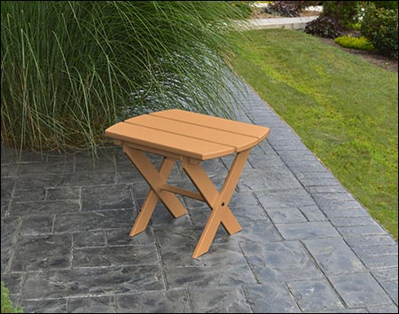 Poly Lumber Folding End Table