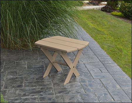 Poly Lumber Folding End Table