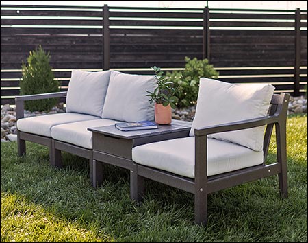 Poly Lumber Bayside Breeze Deep Seat Left Chair