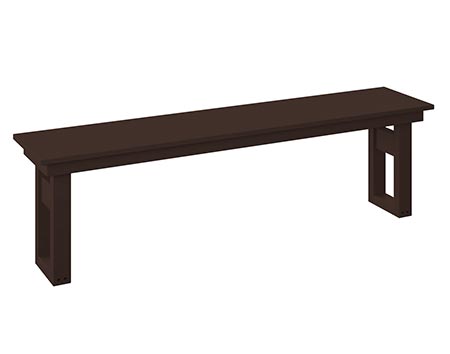 Poly Lumber Bayside Modern 64" Dining Bench