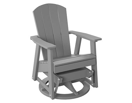 Poly Lumber Bayside Swivel Glider