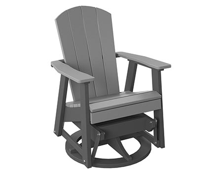 Poly Lumber Bayside Swivel Glider