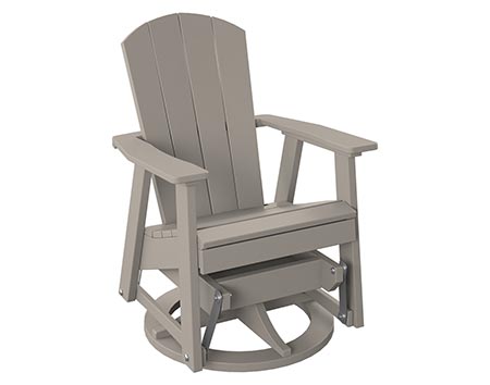 Poly Lumber Bayside Swivel Glider
