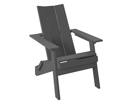 Poly Lumber Bayside Modern Folding Adirondack Chair