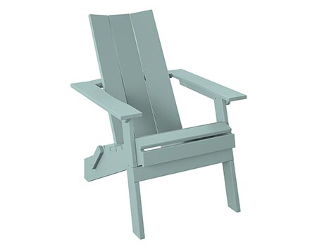 Poly Lumber Bayside Modern Folding Adirondack Chair