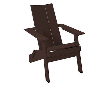 Poly Lumber Bayside Modern Folding Adirondack Chair