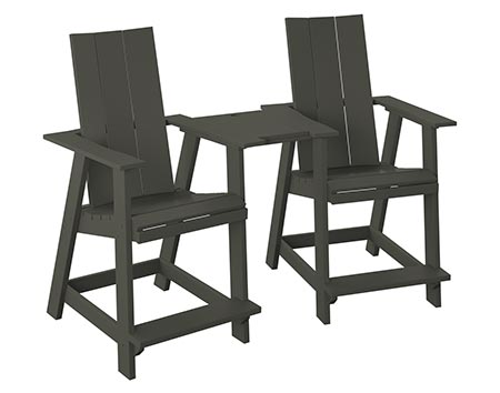 Poly Lumber Bayside Modern Tete-a-Tete
