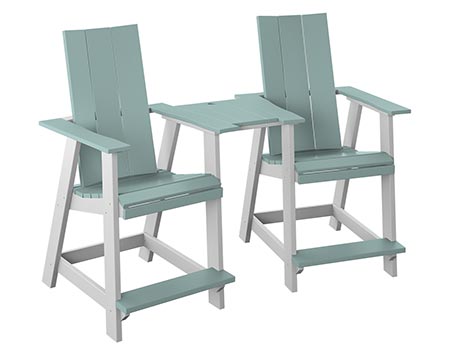 Poly Lumber Bayside Modern Tete-a-Tete