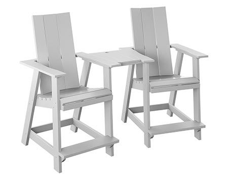 Poly Lumber Bayside Modern Tete-a-Tete
