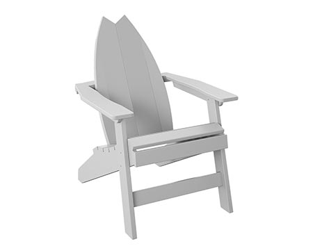 Poly Lumber Bayside Surfboard Adirondack Chair