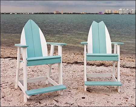 Poly Lumber Bayside Surfboard Balcony Chair