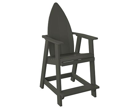Poly Lumber Bayside Surfboard Balcony Chair