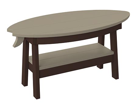 Poly Lumber Bayside Surfboard Coffee Table